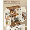 Farmhouse Pantry Cabinet with Barn Doors & Adjustable Shelves – 70.3" Tall Kitchen Storage Organizer with Drawer & Pull-Out Tray - 2 of 4