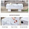 CAVINAS Coffee Table with Pattern, Rectangular Center Table for Living Room, Modern Unique Coffee Table for Living Room, Bedroom - 2 of 4