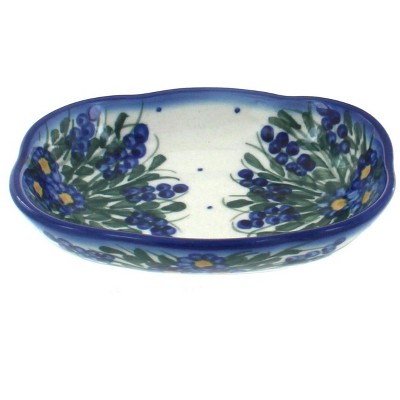 Blue Rose Polish Pottery 11A WR Unikat Soap Dish