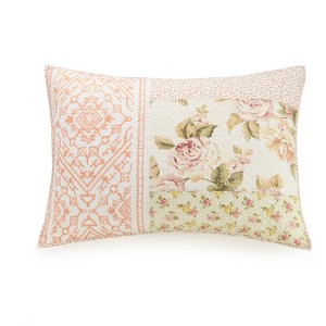 Standard Sweet Blooms Quilt Sham Pink - Mary Jane's Home - 1 of 3