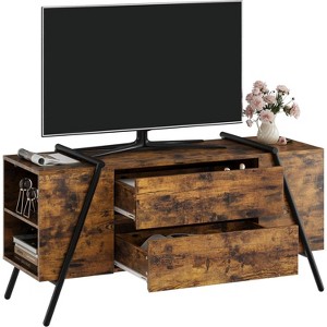 TV Stand up to 65 Inch TV, Modern Entertainment Center with 2 Storage Drawers & Side Open Shelves, TV Console Table, for Living Room, Bedroom - 1 of 4