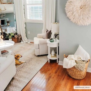 Hauteloom Pointblank Tan Leopard Print Rug - 1 of 4