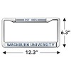 Washburn University Full Size Standard License Plate Metal Frame - 4 of 4
