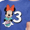 Girls' - Disney - Minnie Birthday 3 Short Sleeve Graphic T-Shirt - 2 of 4