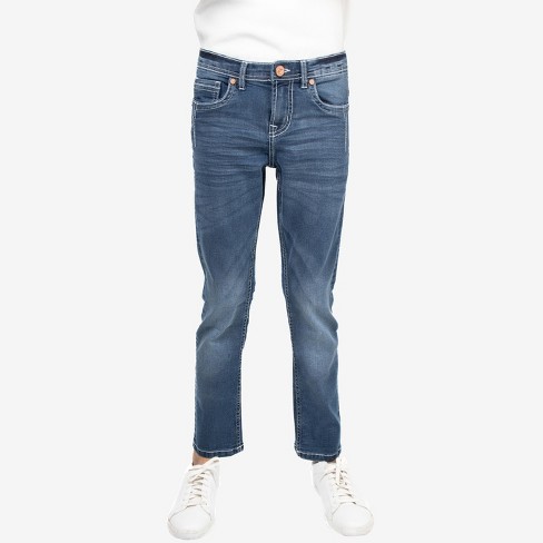 Cultura Boy's Super Flex Jeans In Dk Blue Size 8 : Target