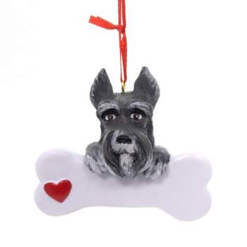 Personalized Ornament 3.0 Inch Schnauzer. Dog  Best Friend Christmas Tree Ornaments