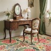 Washable Floral Botanical Rug Non Slip Low Pile Rug Soft Vintage Throw Floor Cover Foldable Indoor Carpet for Living Room Bedroom Playroom Kids Room - 4 of 4