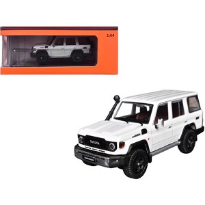 Toyota Land Cruiser (J76) White Metallic 1/64 Diecast Model Car by GCD - 1 of 3