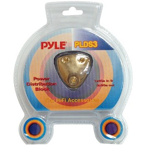 Pyle 3-Way Power Distribution Block with Gold-Plated Finish and Allen Screw Terminals - 1 of 1