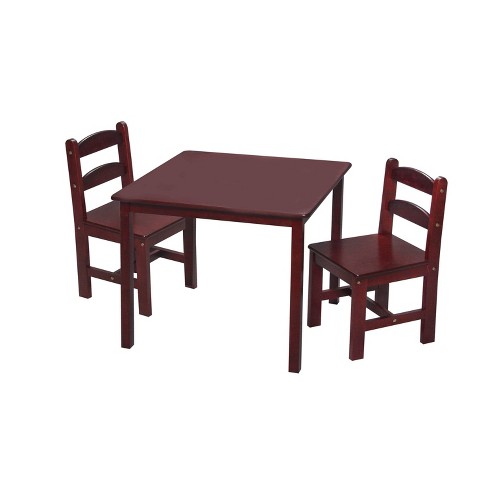 Melissa & Doug Solid Wood Table And 2 Chairs Set - Light Finish Furniture  For Playroom : Target