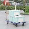 Heavy Duty Moving Platform Hand Truck, 286.6 Lbs Capacity Folding Hand Truck Dolly with 360 Degree Swivel Wheels and Handles, Flat Bed Cart - 2 of 4