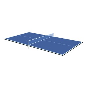 Dexmalle 7*4ft Blue Foldable & Portable Table Tennis Table Top for Indoor Games - 1 of 4