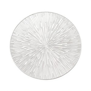 Anna-Kaci 4-Piece Round Woven Rattan Placemat with Radiating Sunburst Design - 1 of 4