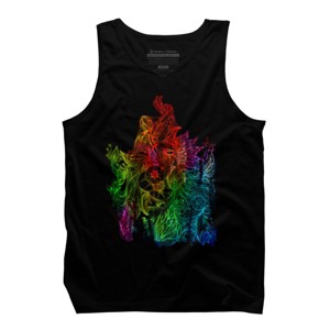 Adult Design By Humans Zen Botanical Rainbow Pride By EdgeWaresTank Top - 1 of 2