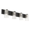 Livex Lighting Zurich 4 - Light Vanity in  Black/Brushed Nickel - 4 of 4