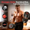 SUGIFT 45LB Adjustable Dumbbell Set 4 in 1, Convert to Barbell Kettlebell Push-Up Stand, Home Gym Weights for Men Women Strength Training - 2 of 4