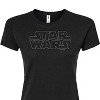 Women's - Star Wars - Logo Outline Fitted Graphic T-Shirt - 2 of 3