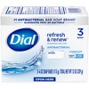 Dial Antibacterial Deodorant White Bar Soap - 3pk - image 2 of 4