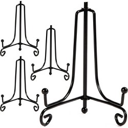 24pk 3" Clear Plate Display Easel Stand Picture Art Holders Frame Award Holder 