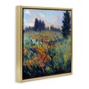 Stupell Industries Flower Meadow Landscape Floating Frame Canvas Art, Gold, 18" x 18" - 2 of 4