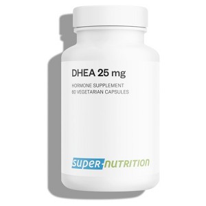 SuperSmart DHEA 25mg per Day - DHEA Supplement for Women & Men | Non-GMO & Gluten Free - 60 Vegetarian Capsules - 1 of 1