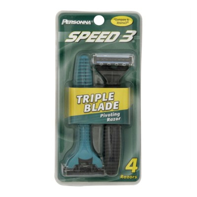 Personna Triple Blade Pivoting Razor Blades - 4 ct