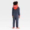 Boys' Hot Wheels Racing Union Suit - Gray/Black - 2 of 3