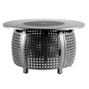 Oakland Living Aluminum Round 55000 BTUs Outdoor Patio Dining Table with Lid & Covers Gray: Weather-Resistant, 4-Seat Accommodation - 2 of 4