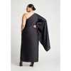 ELOQUII Women's Plus Size One Shoulder Dramatic Sleeve Dress - 3 of 4