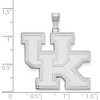 Black Bow Jewelry 14k White Gold Kentucky Wildcats NCAA Extra Large Pendant - 2 of 3
