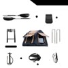 VisioGear Patio Camping Tents, Foldable Car Roof Top Tent with Ladder, Portable Camping Tent for Truck, Brown, 82.6"*55.1"*55.1" - 4 of 4