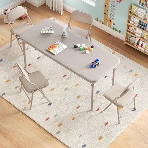 Nasitip Rectangular Folding Table, 47.2" Table for Living Room, Meeting Room, Apartment - 1 of 4