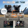 AMERLIFE 6.5HP Gas Air Compressor, 8/20 Gallon Portable Horizontal Tank with Wheels, 115PSI 196cc Engine for Workshop & Construction - 4 of 4