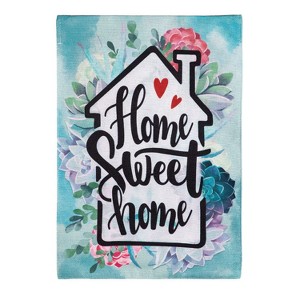 Home Sweet Home Burlap Garden Flag - 1 of 4
