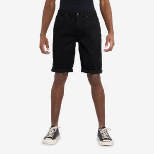 CULTURA Men's Roll Up Denim Shorts - 1 of 4