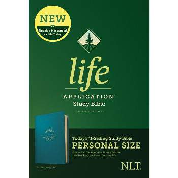 NLT Life Application Study Bible, Third Edition, Personal Size (Leatherlike, Teal Blue) - (Leather Bound)