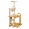 41.3" Modern Cat Tower, Wood Cat Tree Tower for Indoor Cats, Cat Treewith Sisal-Covered Scratching Posts and Top Perch - 2 of 4