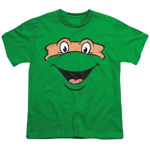 Teenage Mutant Ninja Turtles Michaelangelo Smallile Kids T Shirt For Youth  Kelly Green  X Small - 1 of 4