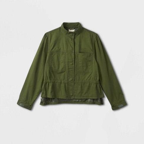 Women's olive anorak outlet jacket