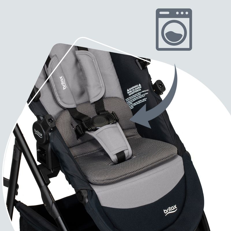 Britax Brook+ Modular Baby Stroller - Graphite Onyx, 5 of 6