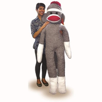 Pennington Bear Company The Original Sock Monkey, Giant, Hand-Knit, Plush Material, 72" inch - 6 Feet Tall