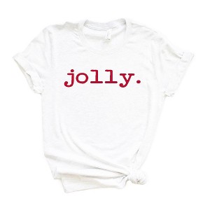 Simply Sage Market Women's Jolly Typewriter Short Sleeve Graphic Tee - 1 of 2