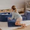 MeowBaby 3 Elements Soft Foam Blocks Playset with Velvet Cover, Lightweight & Durable Indoor Climbing Playground for Babies & Toddlers, Beige - 3 of 4