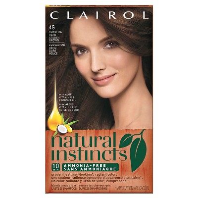 Clairol Natural Instincts Non-Permanent Hair Color - 4G/28G Golden ...