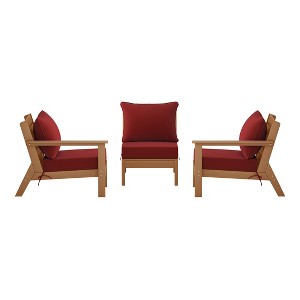 WestinTrends Avalon Outdoor Patio HDPE Sectional Sofa with Patio Cushions - 1 of 4