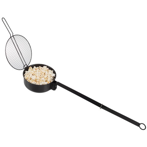 Great Northern Popcorn Campfire Popcorn Popper With 19.5extended Handle -  Black : Target