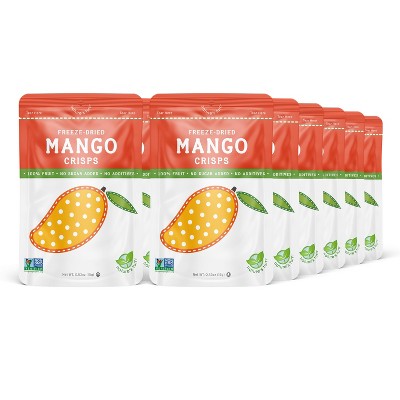 Nature's Turn Freeze-Dried Fruit Snacks - Mango Crisps -  No Sugar Added, Non GMO, Gluten Free, Nothing Artificial - 15g (.53oz) - 12-PACK