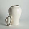 Plum & Post Koa Lidded Ginger Jar Large - White Ceramic Décor - 3 of 4