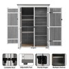 YOOCOZZ  5.5ft Wood Storage Shed with Waterproof Roof - 4 of 4