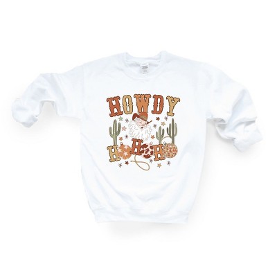Simply Sage Market Women's Graphic Sweatshirt Western Santa Ho Ho Ho